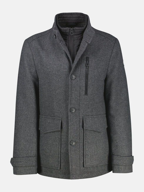 Lerros Men's Modern Wool Jacket with Zip Chest Pocket – 25970500